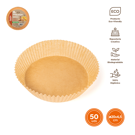 Imagen de Molde Airfryer Papel Siliconado 20x4,5cm 50 Un.
