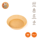 Imagen de Molde Airfryer Papel Siliconado 16x4,5 Cm 50 Un.
