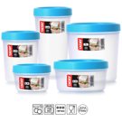 Imagen de Tupper Con Rosca Azul 0,4l