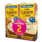 GALLINA BLANCA Brou Casolà Pollastre 1l Pack 2