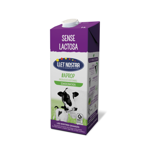 Leche semidesnatada sin lactosa LLET NOSTRA 1l