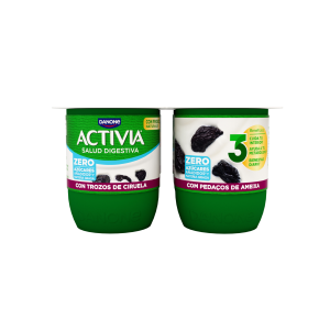 Yogur natural 0% edulcorado activia p-4x120g
