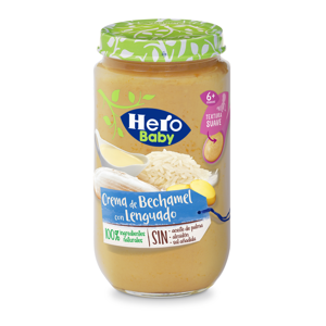 Hero Potito De Crema De Bechamel Con Lenguado tarro alimento infantil - 235  gr.